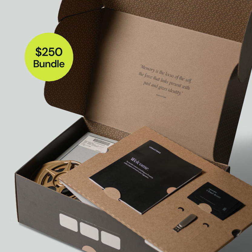 Photos, tapes, audio, discs, and film formats accepted by Legacybox