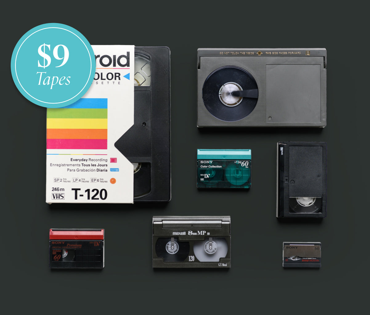 $9 Tape & Film Transfers