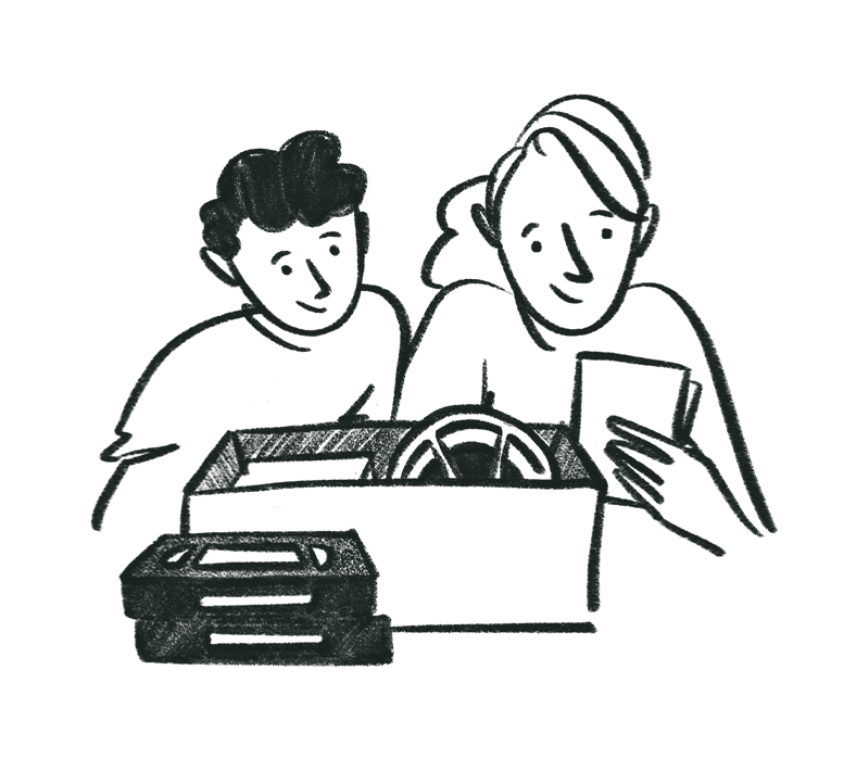 1. Fill your Legacybox and securely send back to us with prepaid label.