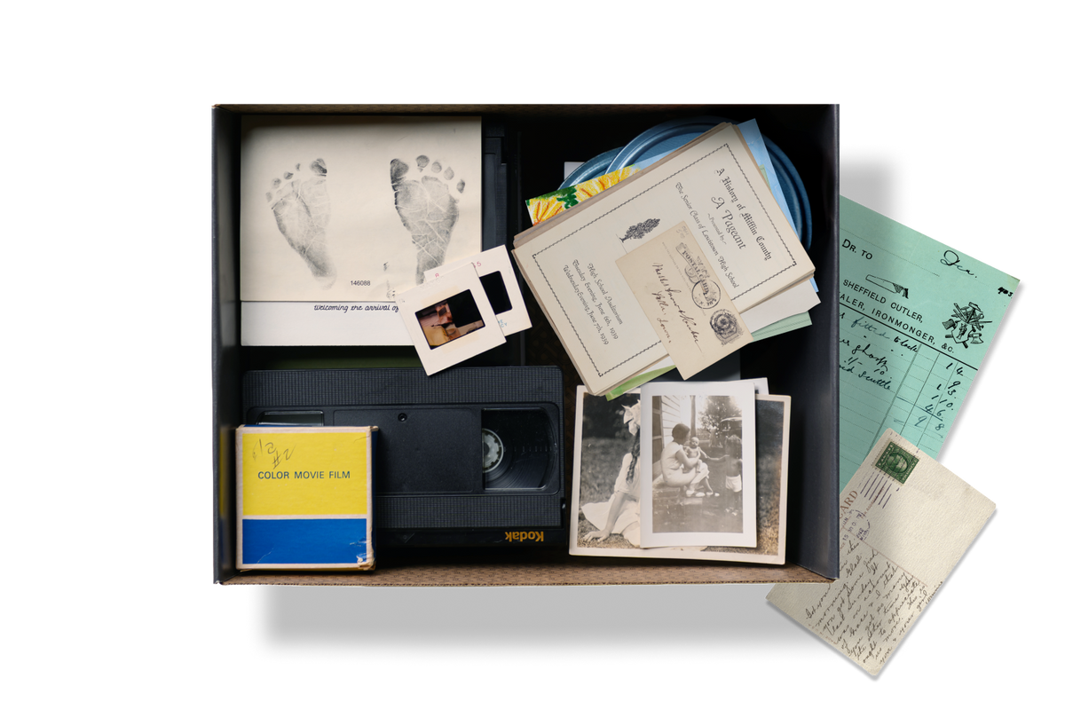 Legacybox ready for artwork, tapes, photos and other memories